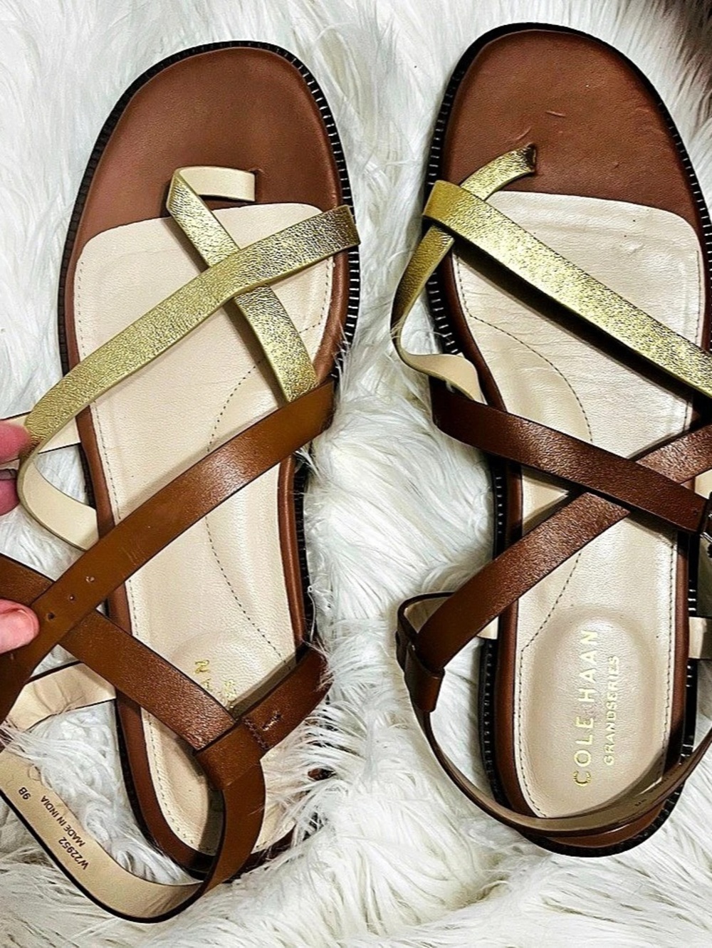 Cole Haan Women's Wilma Strappy
Sandals size 9 grand ambition brown gold - Picture 5 of 9